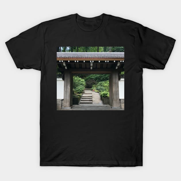 Enter The Gate of Peace and Gratitude T-Shirt by Photomersion